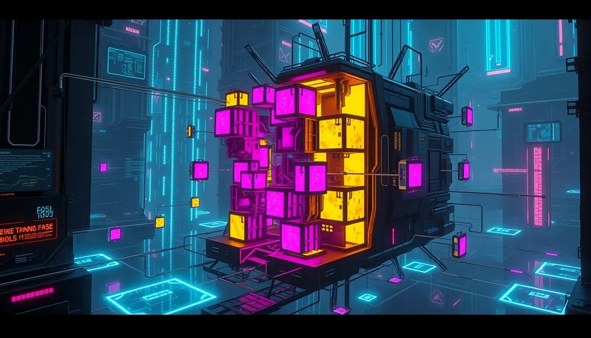 Modularización de código con IA: división de funciones complejas en módulos cyberpunk